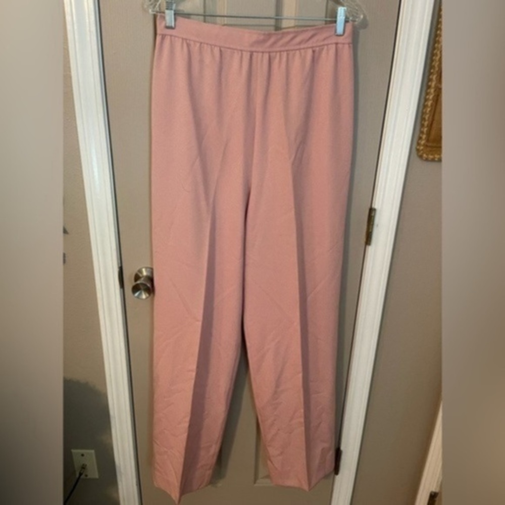 Robert F. vintage pink high waisted βmomβ style wide leg trousers.